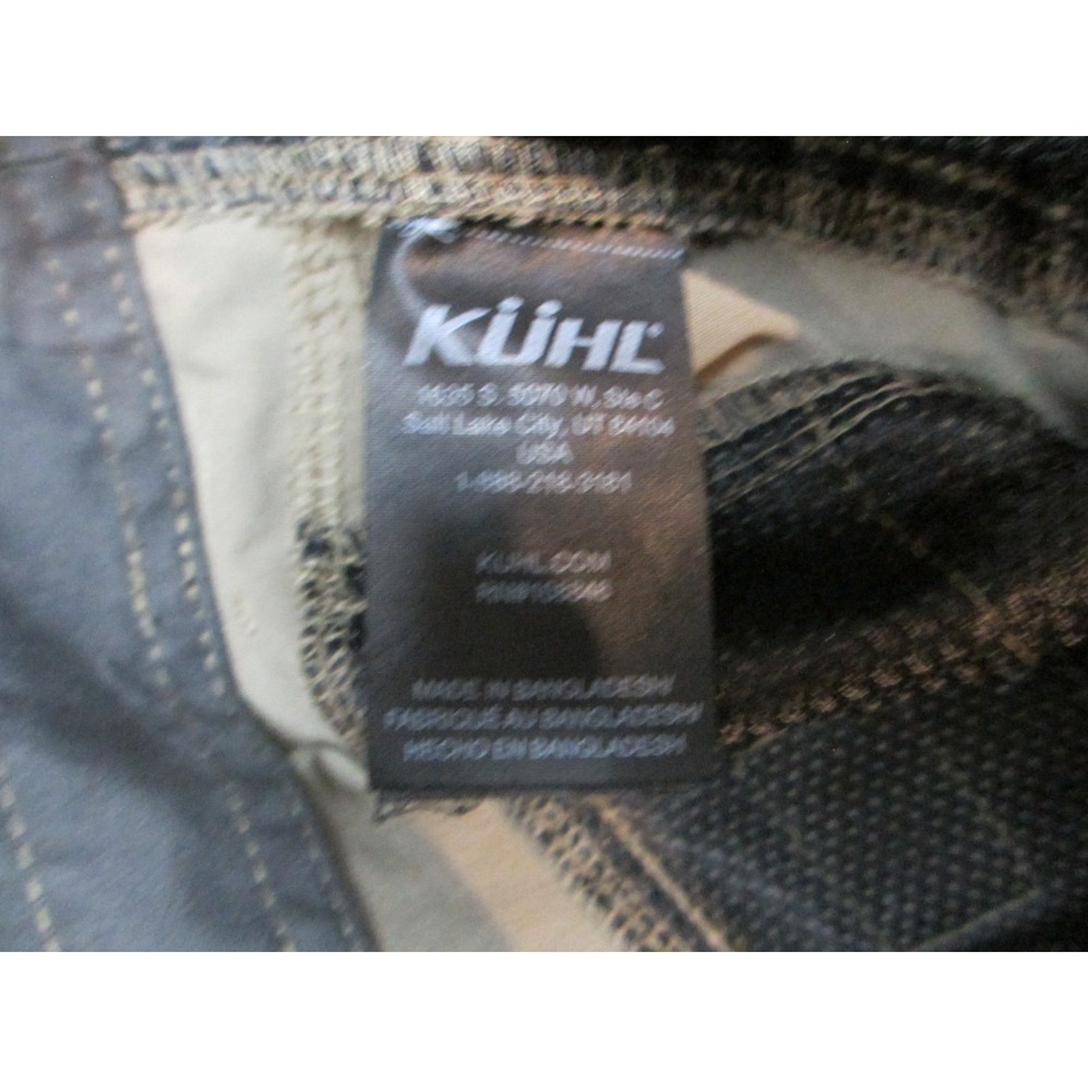 Kuhl Shorts Mens 40 Olive Green Nylon Stretch Cargo Renegade Hiking Outdoor - Picture 4 of 16